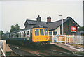 Train leaving Mobberley station