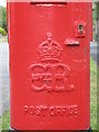 Edward VIII postbox, Merrow Road / Ranmore Road - royal cipher