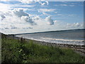 View westwards along the beach at Llanddona