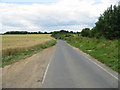 Looking NW along road to South Alkham