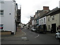 Looking past The Ebberley Arms along Bear Street