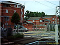 Brimsdown level crossing viewed from station