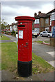 George VI Pillar Box in Westpole Avenue  near junction with Kent Drive, Cockfosters, Hertfordshire