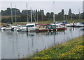 The northern bay of Shotley marina