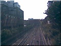 Railway outside Ilford Station