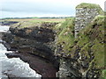 G8365 : Cliffs and Kilbarron Castle by louise price