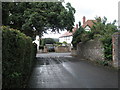 Looking towards the entrance from Minehead Football Club into Queens Road