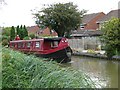 Back gardens run down to the Oxford Canal