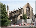 Burnt out church after the fire