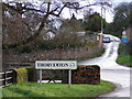 Thorverton at Dinneford, Dark Lane in the background