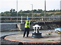 SJ3780 : Eastham Lock, Manchester Ship Canal by Renata Edge