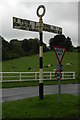 Road sign in Caldbeck