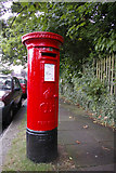 TQ2994 : George V Pillar Box, Queen Elizabeth Drive, London N14 by Christine Matthews