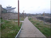NO8785 : Looking along the coast path in to Stonehaven town by Nick Mutton 01329 000000