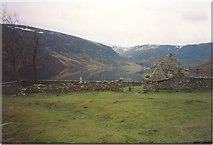 NO4380 : The old church at Loch Lee by Sarah Charlesworth