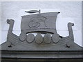 Emblem above the door of Kirkwall Post Office