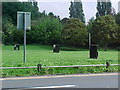 Barbecue area in Laleham Park, by the River Thames