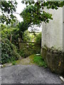 A stile at the top end of Combe Park.