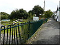 Cow Lane as it passes the Community Garden.