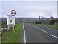HY4509 : Looking down the A961 towards Highland Park Distillery by Nick Mutton 01329 000000