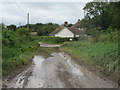 Monkton Up Wimborne: flooded road