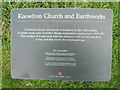 Knowlton: church and earthworks sign