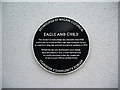 Plaque on the former Eagle and Child