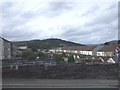 View across the back gardens of Bronllwyn Rd and Avondale Rd, Gelli