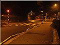 Orange street lighting & Belisha beacons