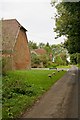 Bunstead Lane passes South Parsonage Barn