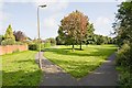 Green and paths from Broadlands Avenue to Rookwood Close