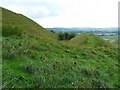 Battlesbury Hill earthwork, near Warminster