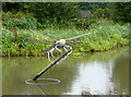 SP2466 : Dragonfly sculpture at Hatton Locks, Warwickshire by Roger  Kidd