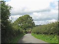 Narrow country lane linking the B 5109 and the B 5110