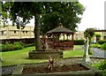 Peaceful garden at Glenfield Hospital