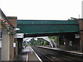 Polmont rail station metal bridge on the B810