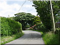 Lane leading down to Gwalchmai past Parc Cottage