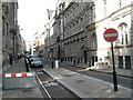 Cycle lane in Carmelite Street