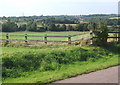 View WNW from top of track to Castle Farm