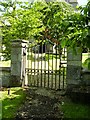 SK9121 : Gate to the churchyard at St Nicholas Gunby by Andrew Tatlow