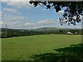 Pasture and Mynydd y Glyn  from Llantrisant Common