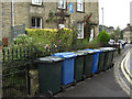 Wheelie bins on the Pennine Way