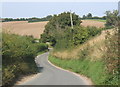 Little lane from the B1066 towards Somerton Hall