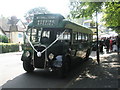 Vintage bus in Ravenhurst Road