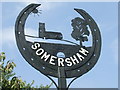 TM0848 : Somersham village sign by Keith Evans