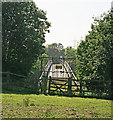 Defunct footbridge over M27 east of junction 3