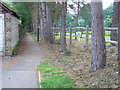 Footpath heading west from the A286 at Fernhurst