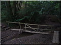 Footpath with walkway, bridge and steps