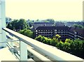 The Whitecity Estate - looking southwards from the Broadcast Centre, London, W12