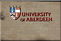 University of Aberdeen escutcheon (coat of arms)